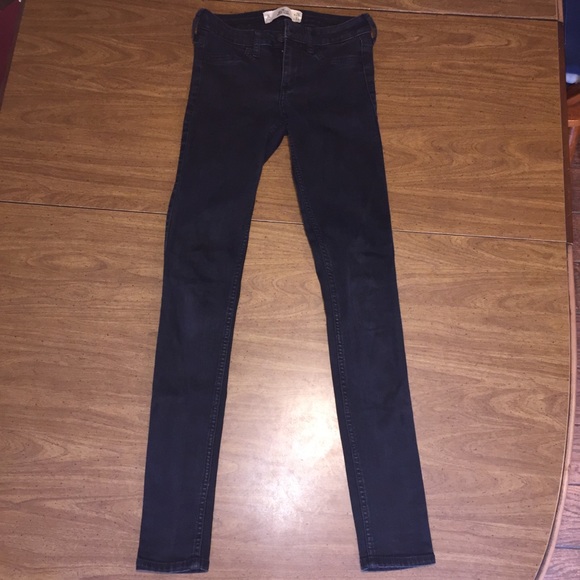 Hollister Denim - Black super skinny jeans 3L